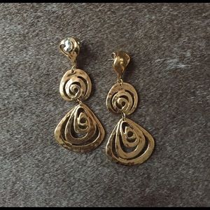 Plated Drop Chandelier Earrings